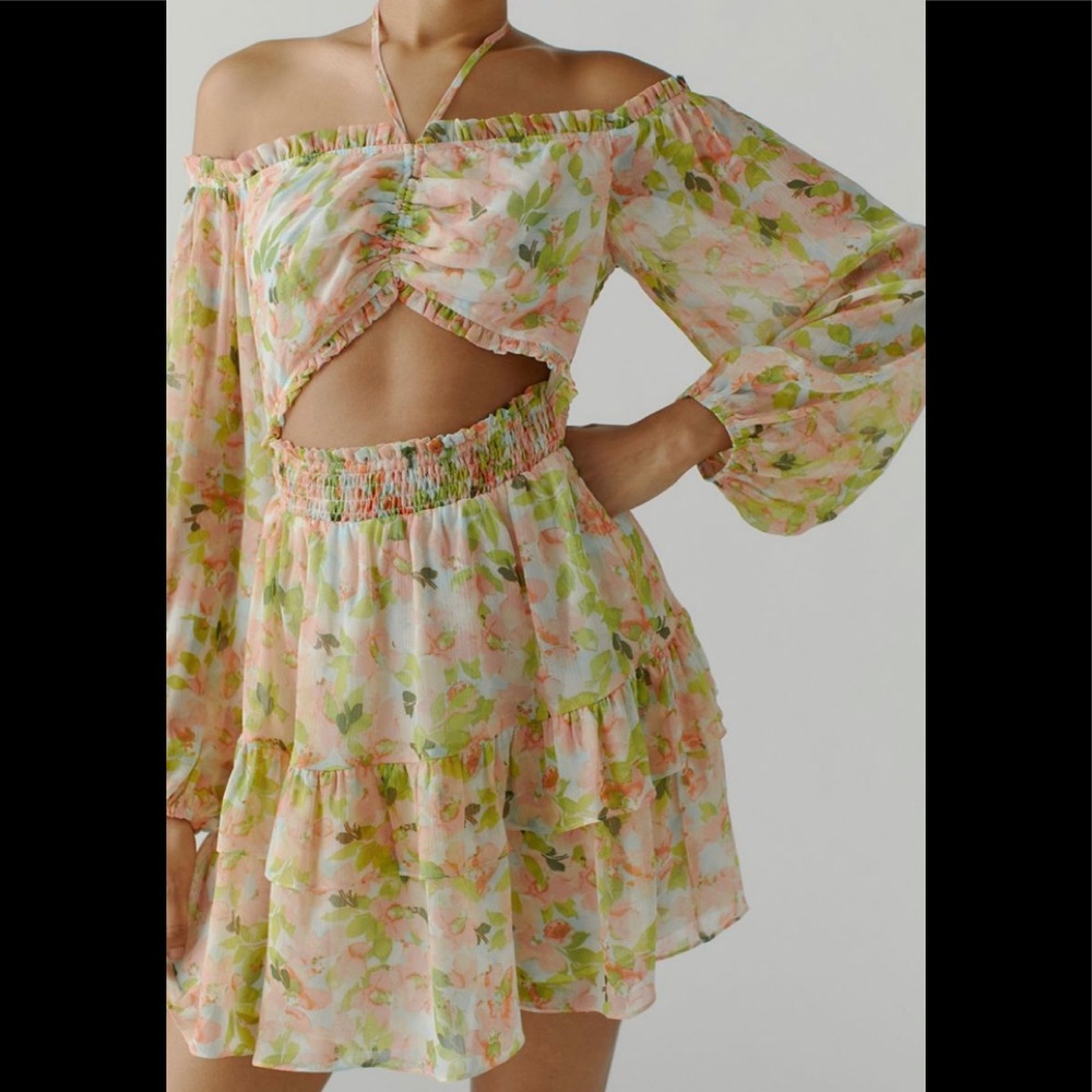 Urban Outfitters McKayla Off-the-Shoulder Mini Dress